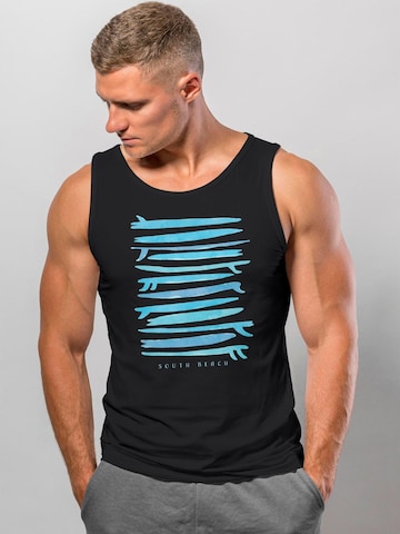 Neverless Shirt 'Surf Boards South' in Black