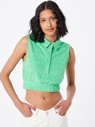 NA-KD Top in Green: front