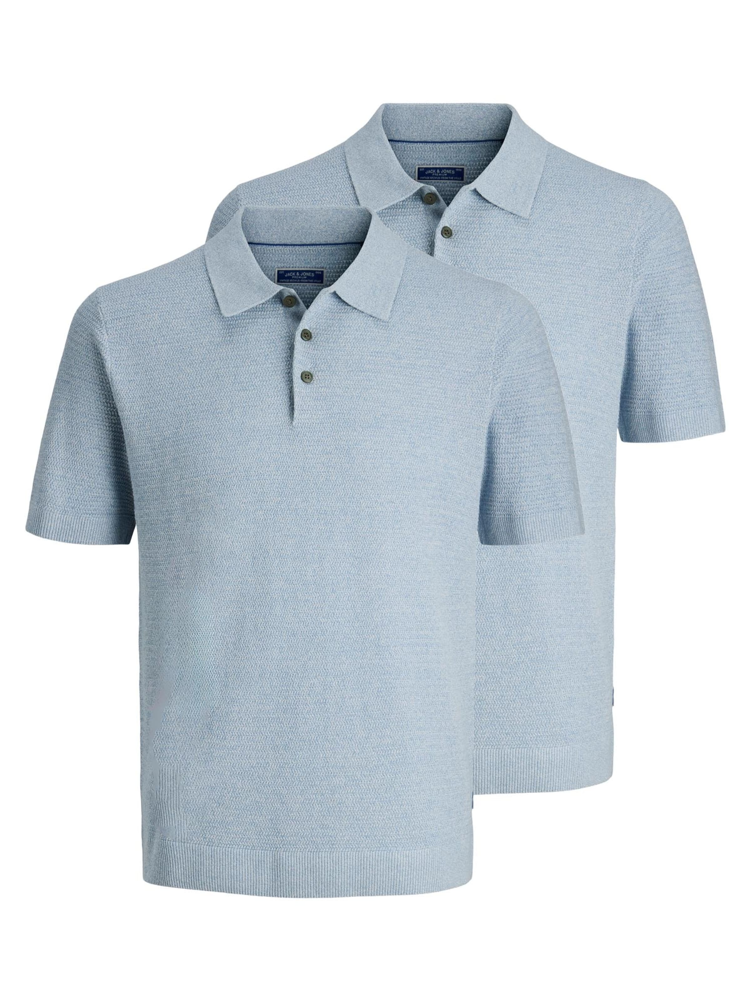 JACK & JONES Shirt 'Bluriley'‌‌‌‌ in hellblau, Produktansicht