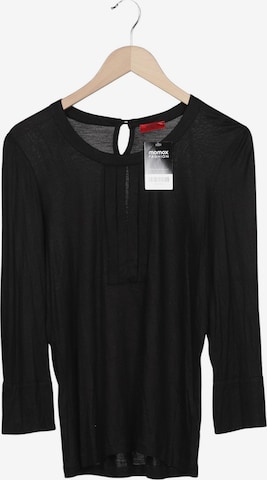 HUGO Langarmshirt L in Schwarz: Vorderseite