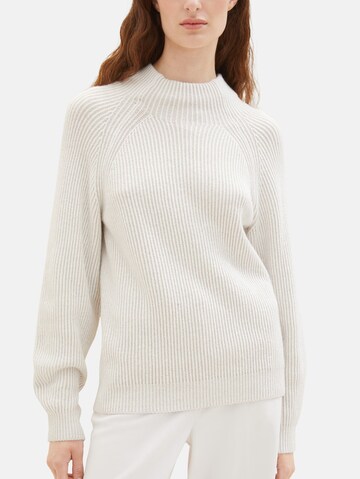 TOM TAILOR Sweater in White