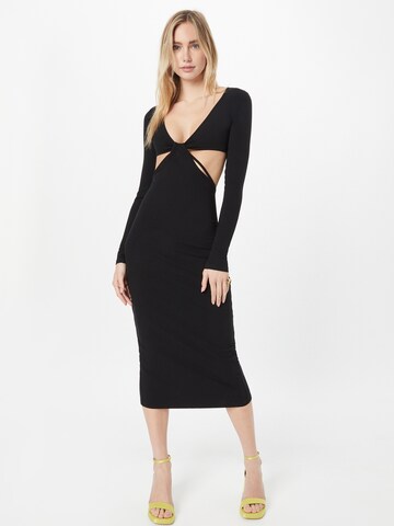 Misspap Dress in Black: front