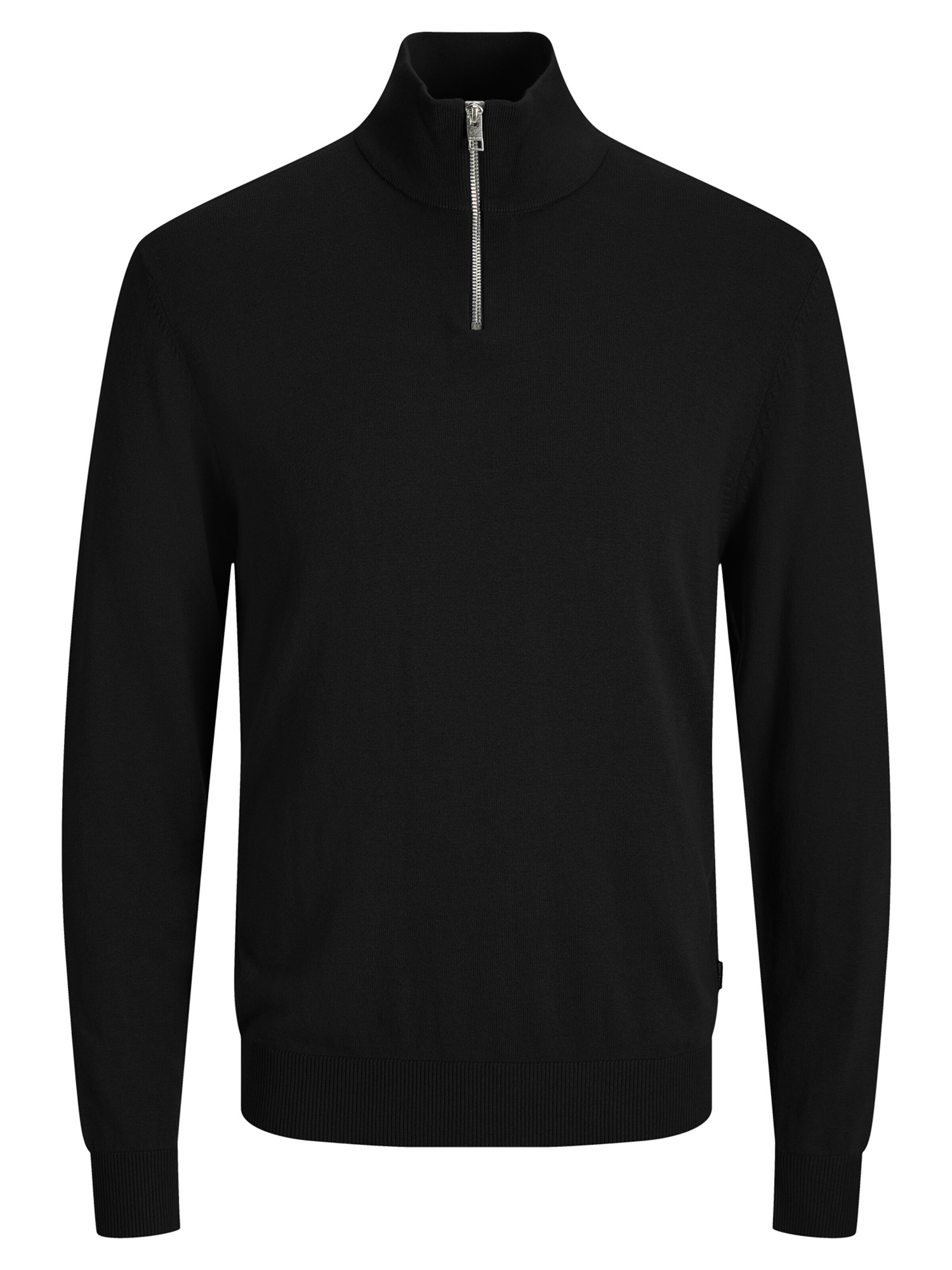 JACK & JONES Sweater 'Emil Knit' in Black: front