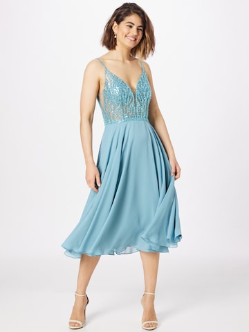 Robe de cocktail SWING en bleu