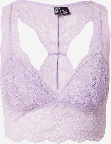 Bustier Soutien-gorge 'LINA' PIECES en violet : devant