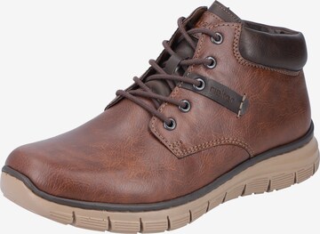 Rieker Lace-Up Boots in Brown: front