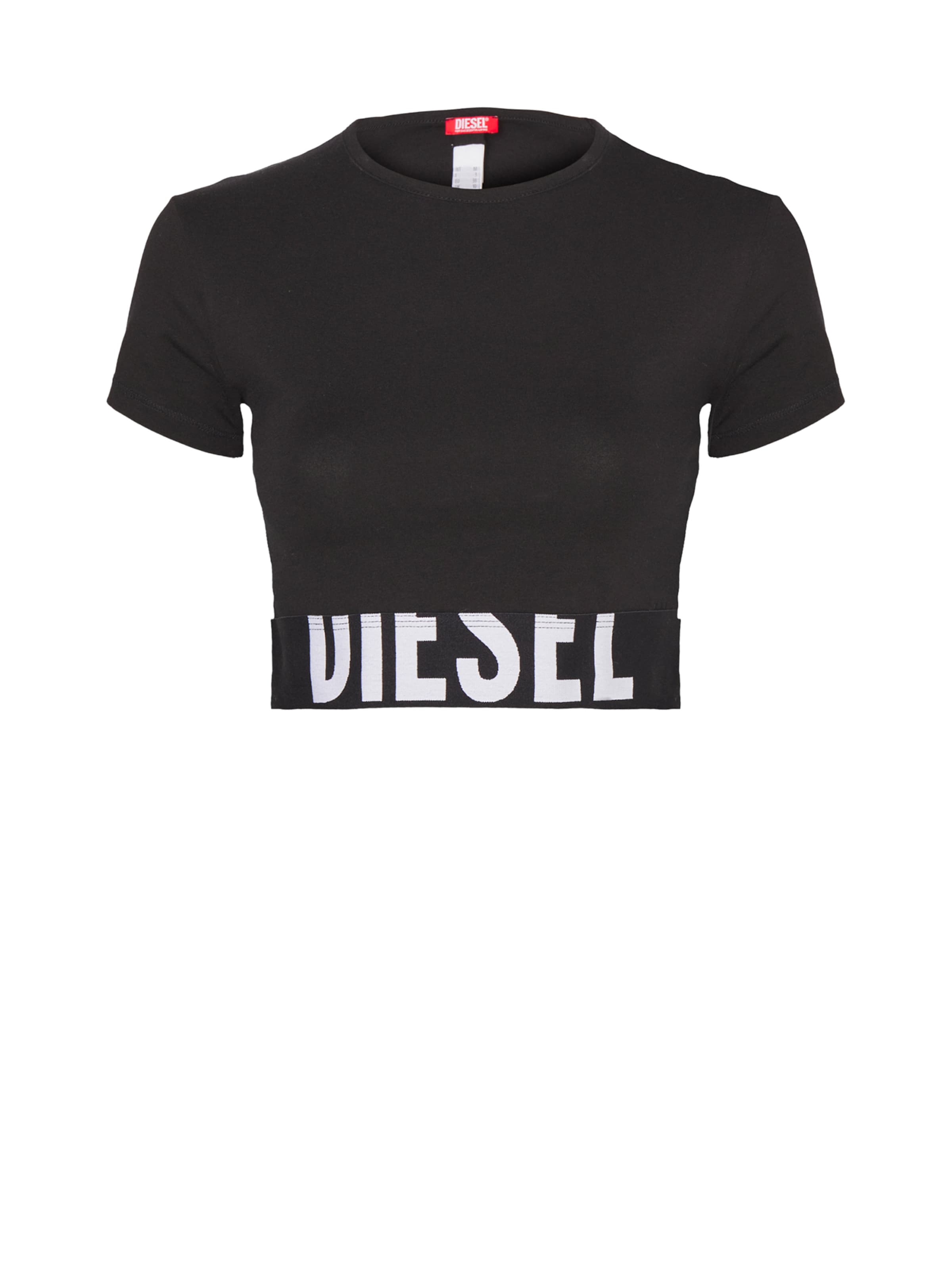 DIESEL - Camiseta en negro: frente
