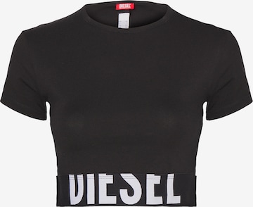 DIESEL - Camiseta en negro: frente