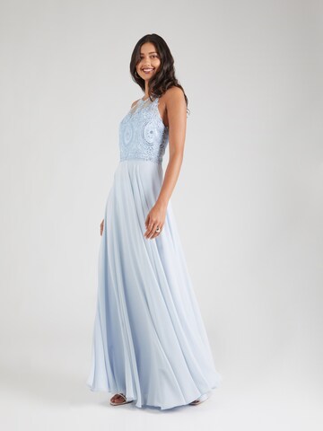 mascara Evening Dress in Blue: front