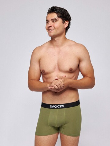 SNOCKS Boxershorts in Grün