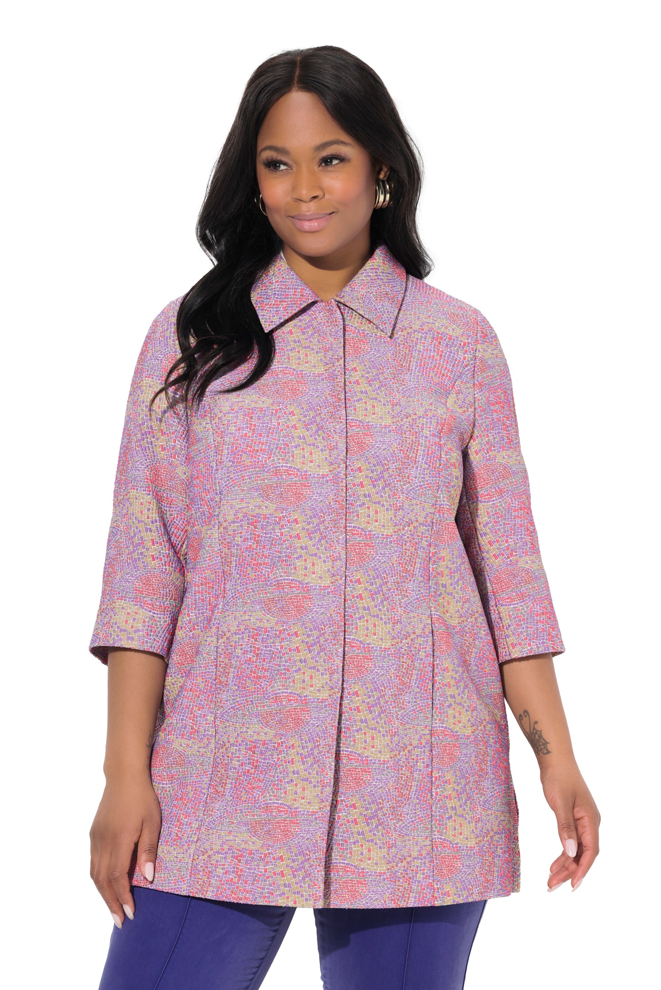 Ulla Popken Jacke in Lila: Vorderseite