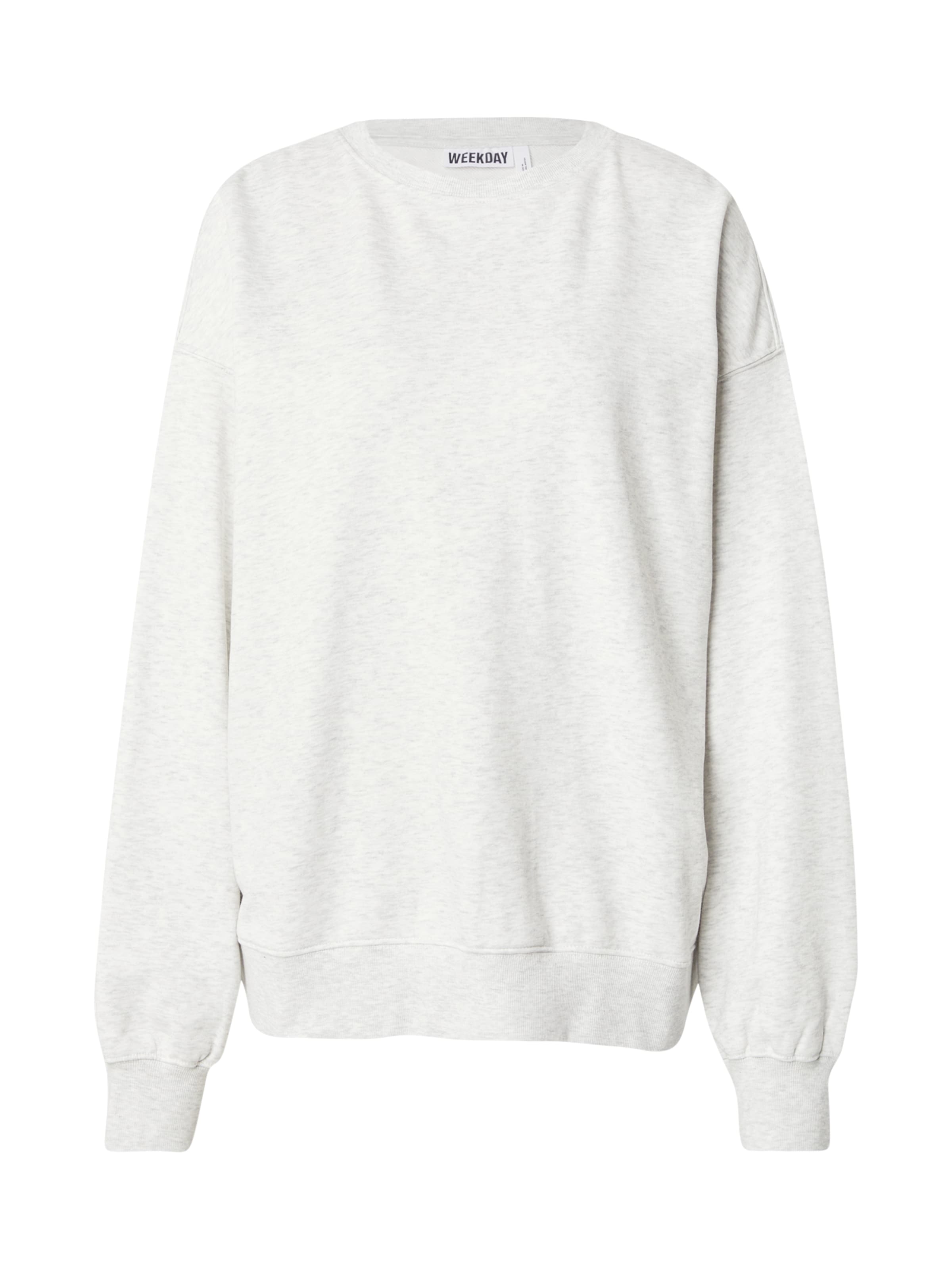 WEEKDAYSweater majica 'Tasha' - siva boja: prednji dio