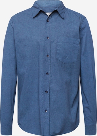 BURTON MENSWEAR LONDON Regular fit Button Up Shirt in Blue: front