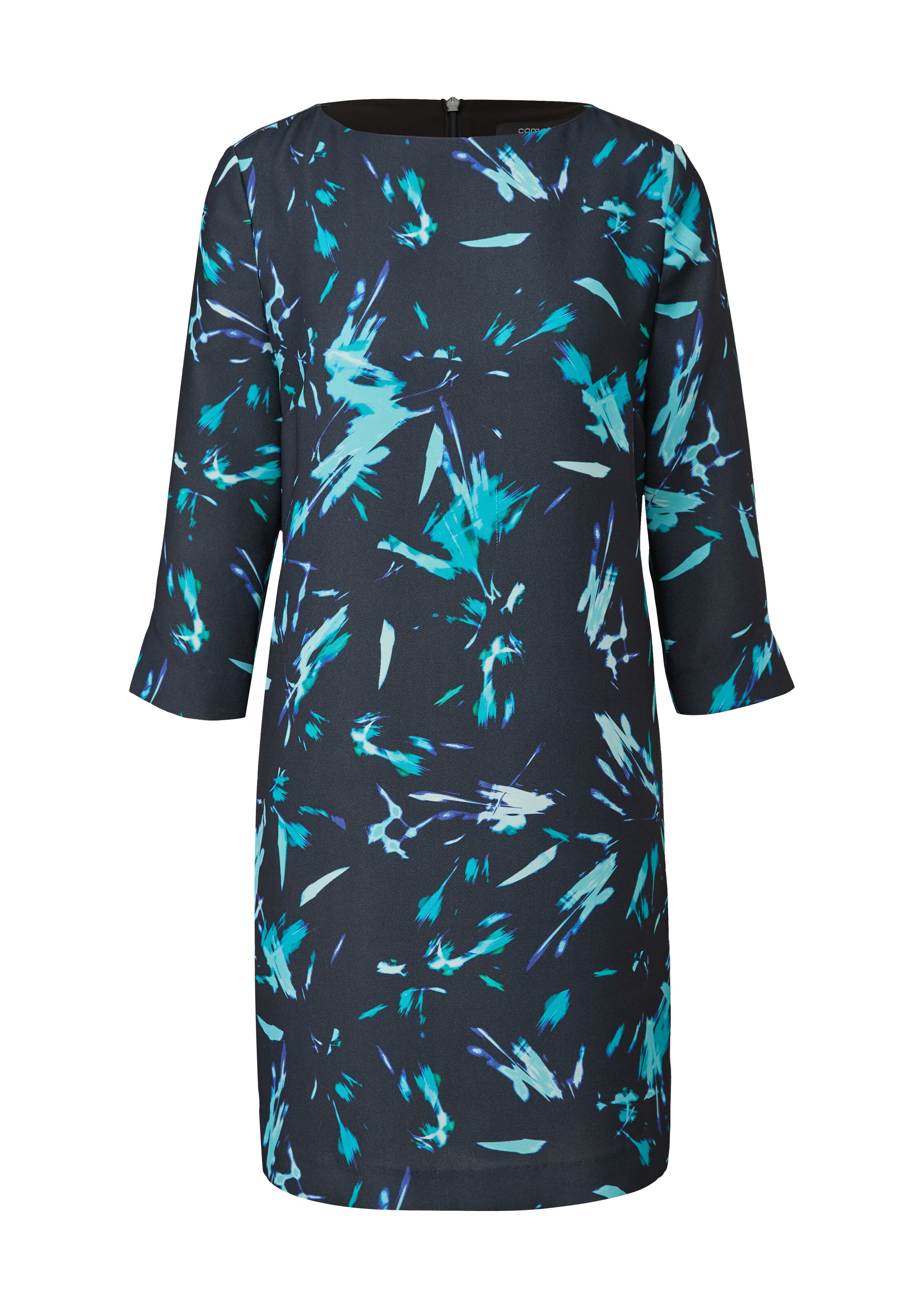 COMMA Jurk in Blauw: voorkant