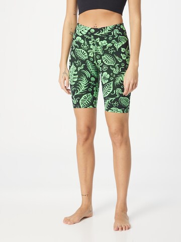 Hey Honey Skinny Sportbroek 'DESERT ISLAND' in Zwart: voorkant