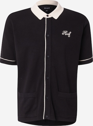 HUF Regular Fit Paita 'Icarus' värissä musta: etupuoli