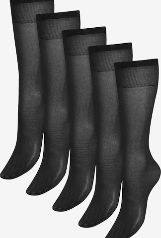 Next Knee socks in Black: front