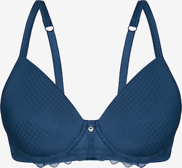 sassa Schalen-BH 'Beautiful Classic' in Blau: Vorderseite