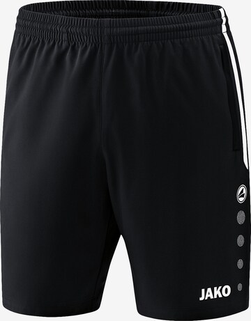 JAKO Regular Workout Pants 'Competition 2.0' in Black: front