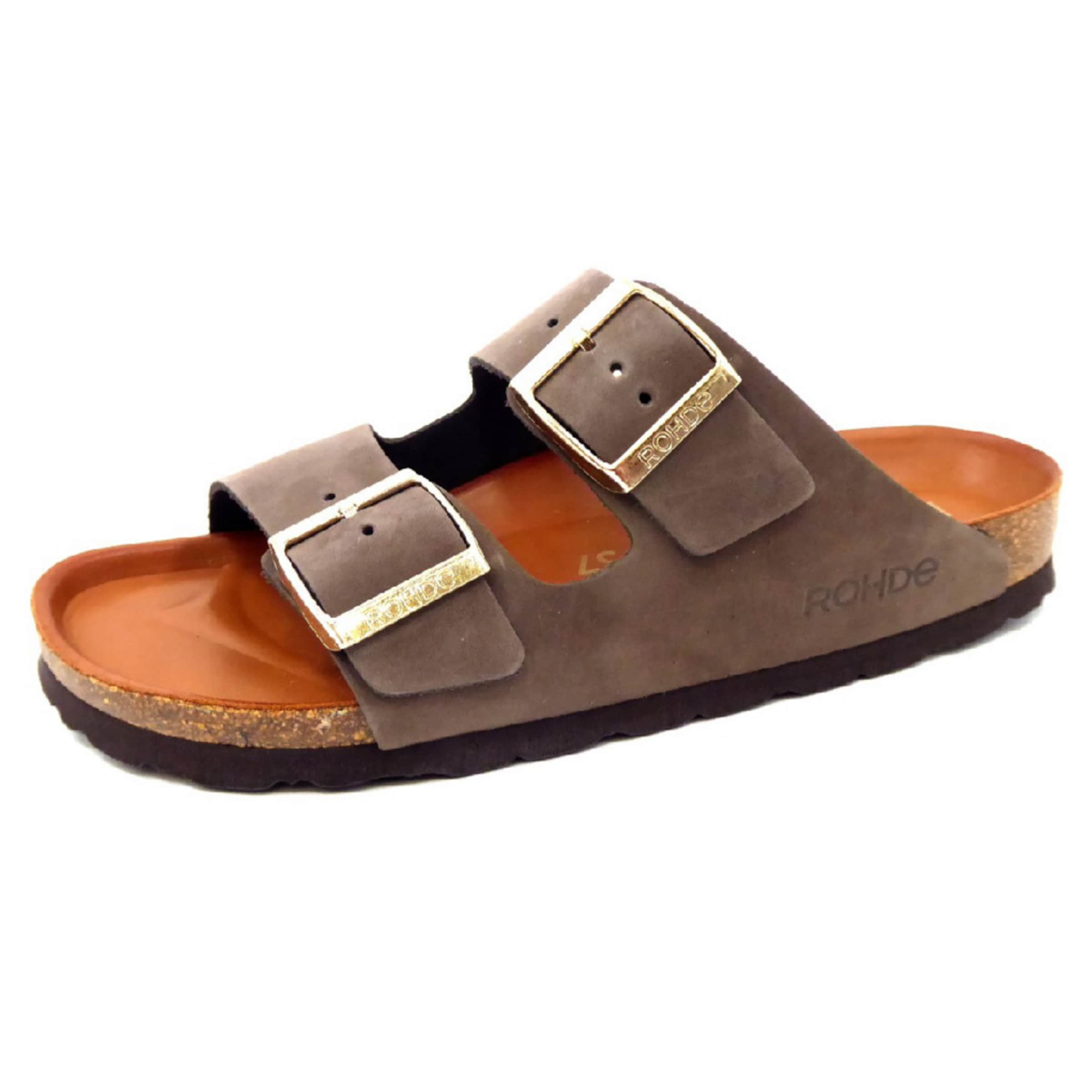 ROHDE Pantolette in Braun: Vorderseite