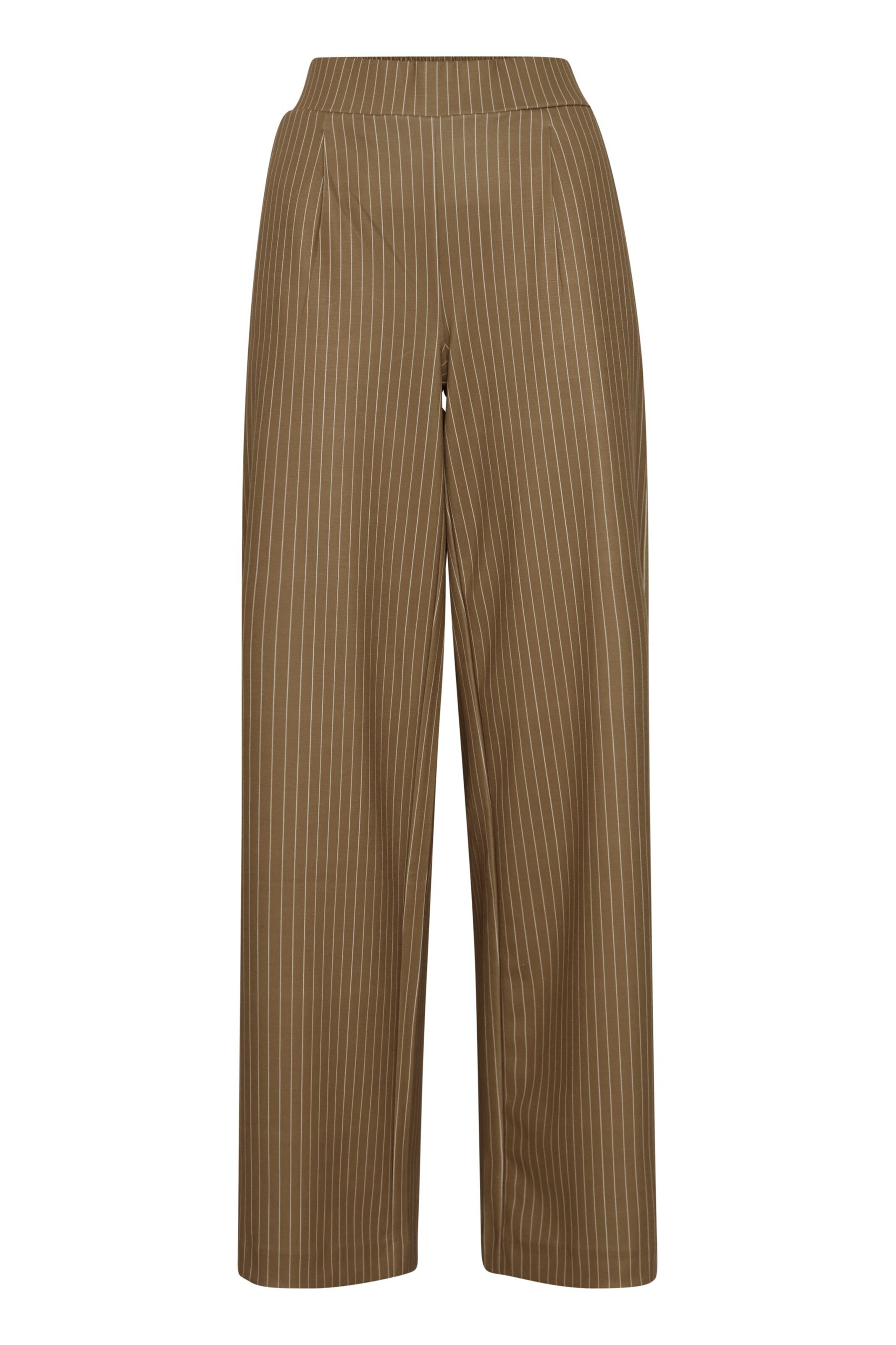 b.young Bandplooibroek 'BYRizetta' in Bruin: voorkant