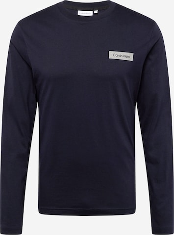 T-Shirt Calvin Klein en bleu : devant