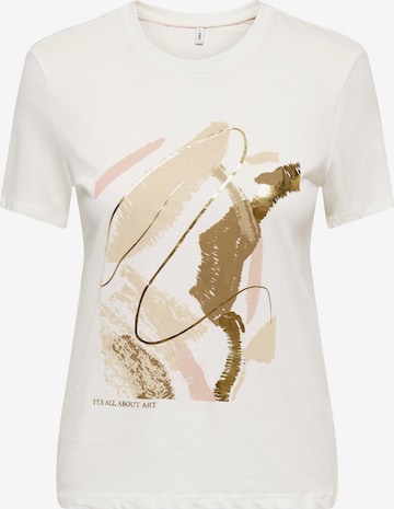 balta ONLY Marškinėliai 'ONLKITA': priekis