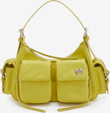 PINKO Shoulder Bag in Yellow: front