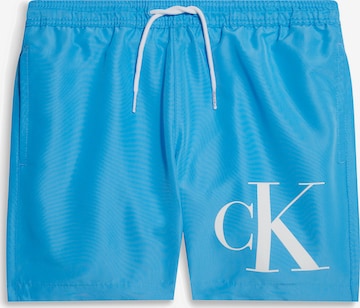 Calvin Klein Swimwear Kratke kopalne hlače | modra barva: sprednja stran