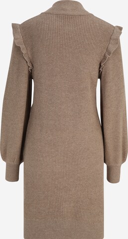 OBJECT Petite Knit dress 'MALENA' in Brown