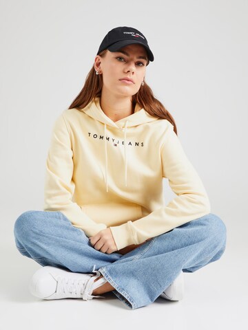 geltona Tommy Jeans Megztinis be užsegimo