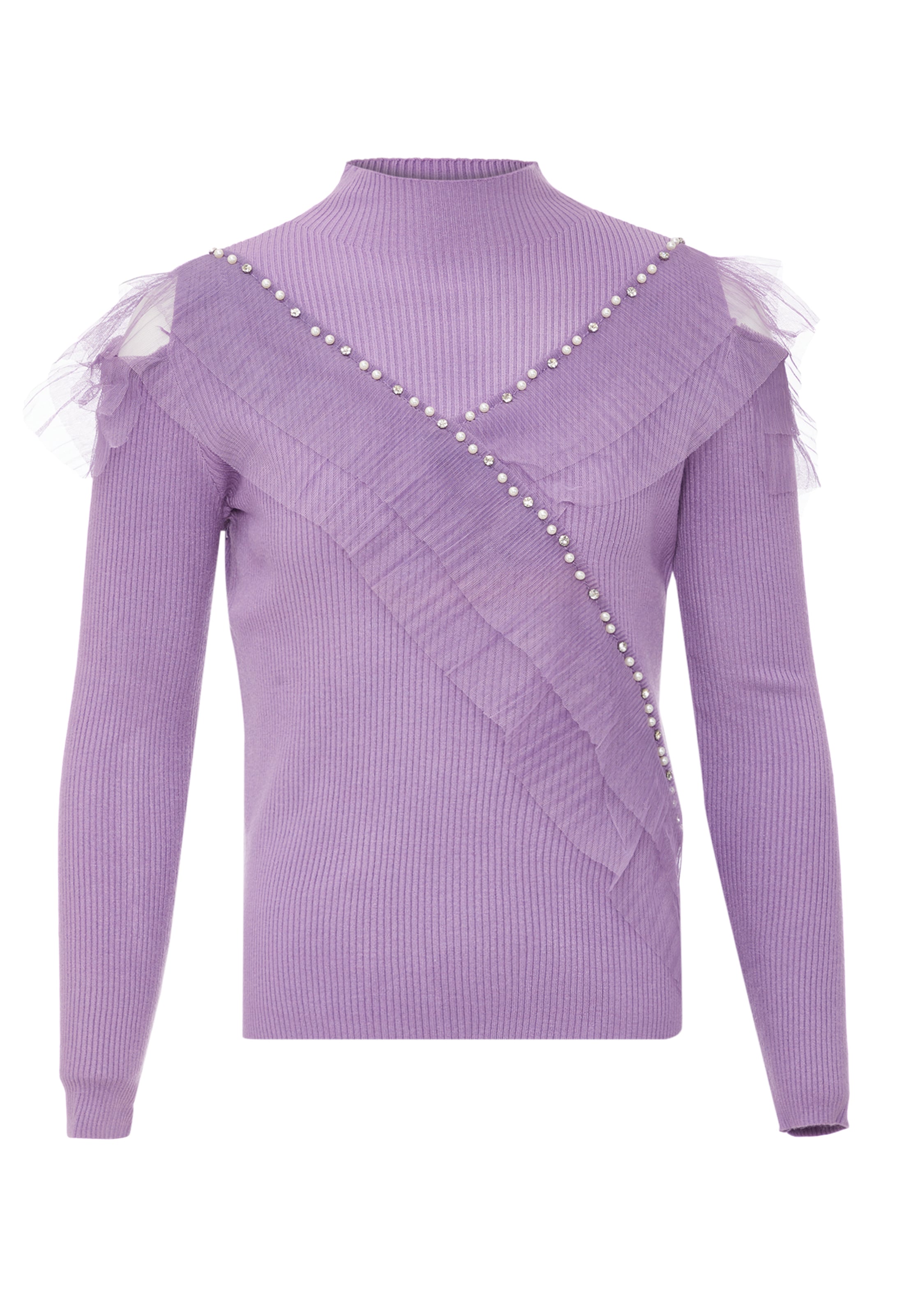 bling bling by leo Свитер в Лиловый: спереди