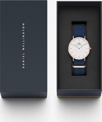 Daniel Wellington Zegarek analogowy 'Classic 36 Bayswater' w kolorze niebieski