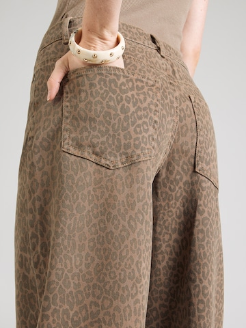 ONLY Wide leg Jeans 'ONLMADISON' in Bruin