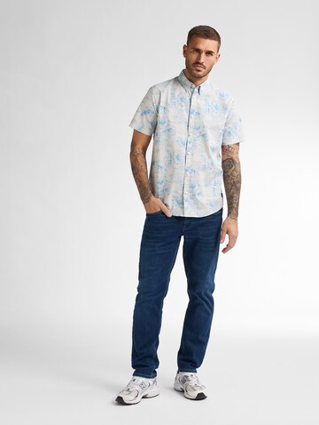 Petrol Industries Regular fit Button Up Shirt 'Oceanpark' in Blue