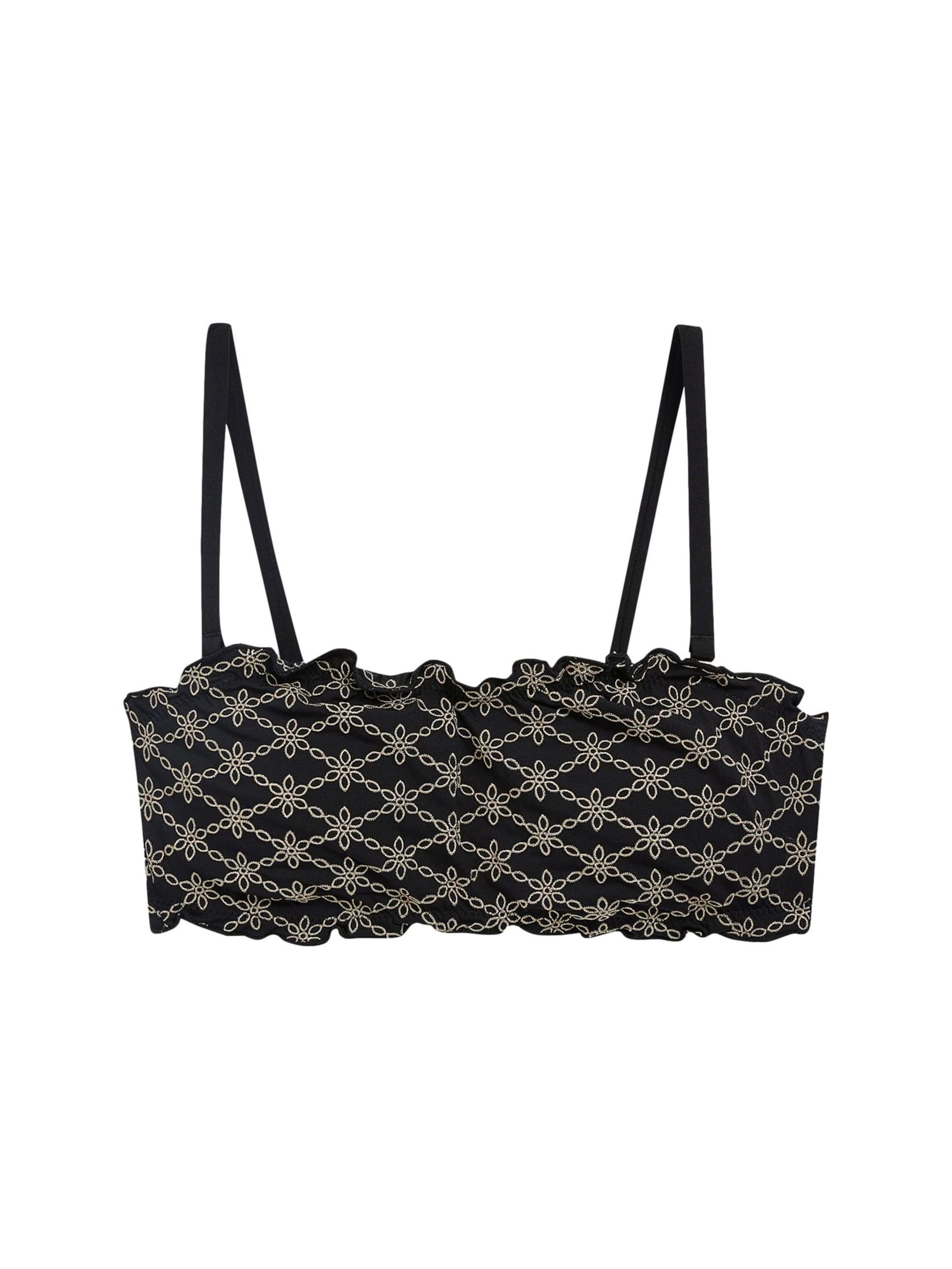 Next Μπαντό Τοπ μπικίνι σε μαύρο: μπροστά