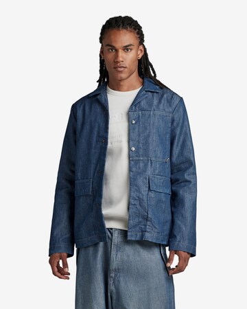 Coupe regular Chemise G-Star RAW en bleu : devant