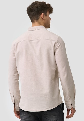 INDICODE JEANS Regular fit Zakelijk overhemd 'Kepner' in Beige