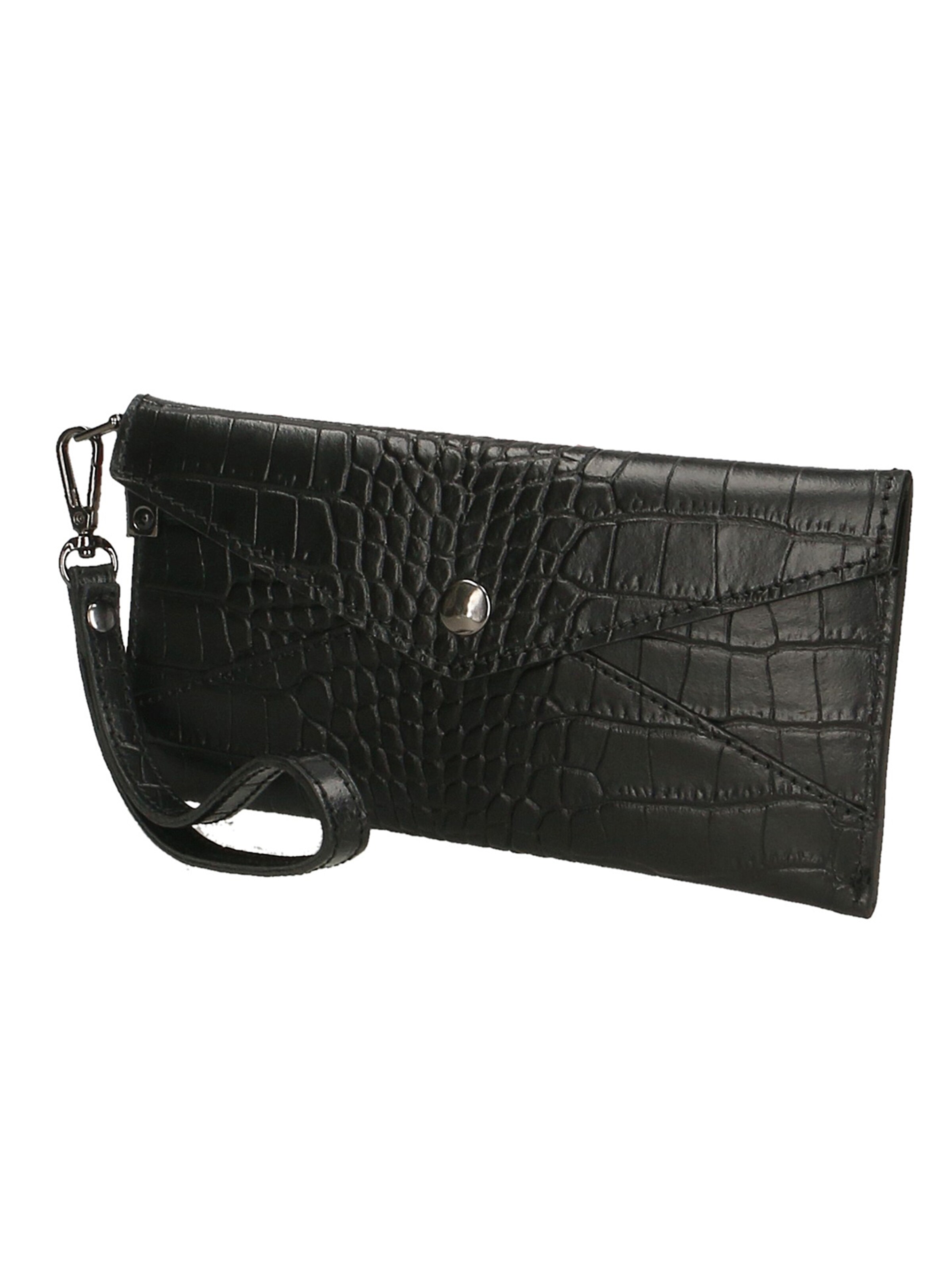 Pochette 'Borsetta Portafoglio Noemy Pelle Stampa Coccodrillo Made in Italy' di Gave Lux in nero