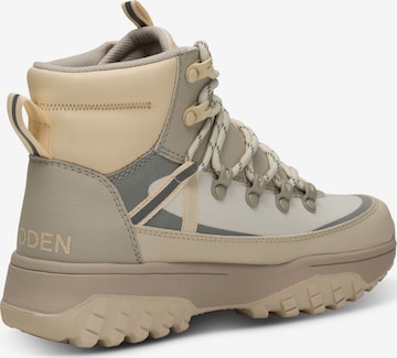 WODEN Lace-Up Boots 'Tessa' in Beige