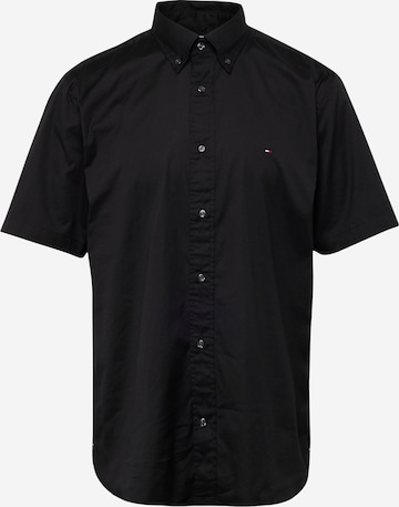 TOMMY HILFIGER Regular fit Button Up Shirt in Black: front