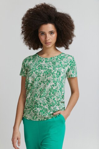ICHI Shirt 'LISA' in Groen: voorkant