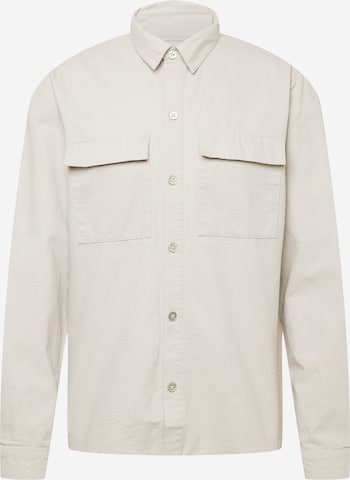 Revolution Regular fit Button Up Shirt in Grey: front