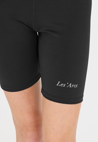 Les'Arcs Slim fit Sports trousers 'Aderler' in Black