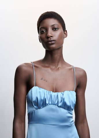 MANGO Společenské šaty 'Mimi' – modrá
