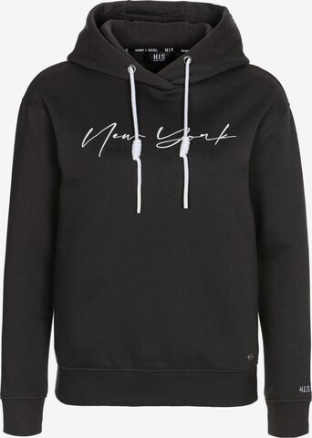 H.I.S Sweatshirt in Black: front