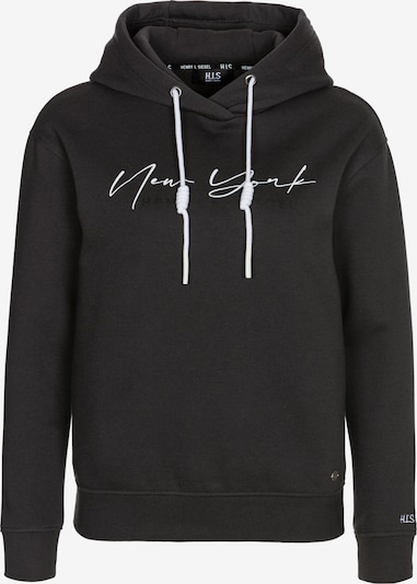 H.I.S Sweatshirt in schwarz / weiß, Produktansicht