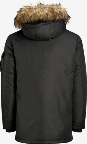 JACK & JONES Vinterparkas 'Globe' i svart