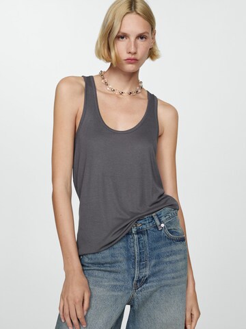 MANGO Top 'BOBAR' in Grey: front