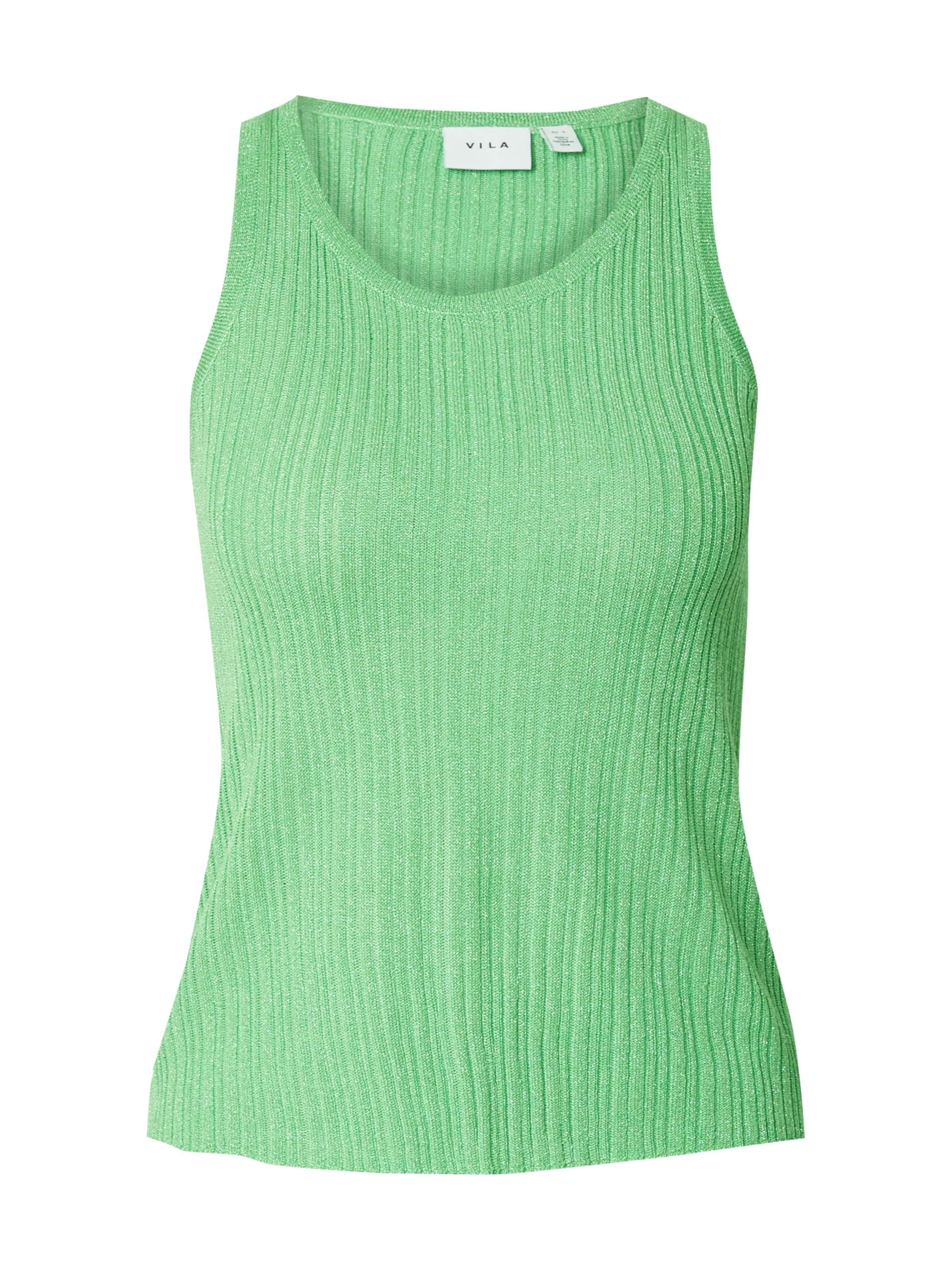 VILA Knitted Top in Green: front